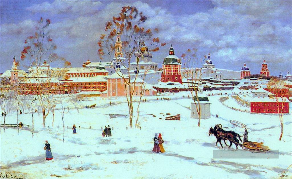 troitse sergiyev monastère 1 Konstantin Yuon Peintures à l'huile